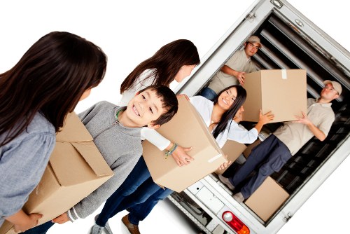 House removal team planning a move in Winchmore Hill