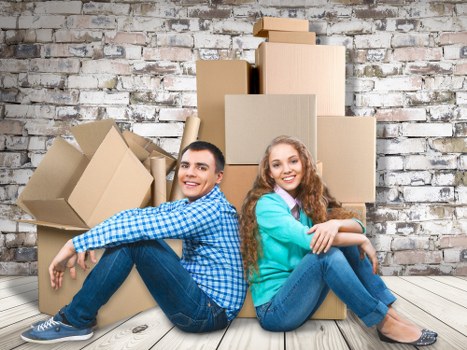 Loading household furniture into a removal van for a Winchmore Hill move
