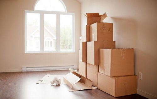 Commercial packing and unpacking support for a local business move