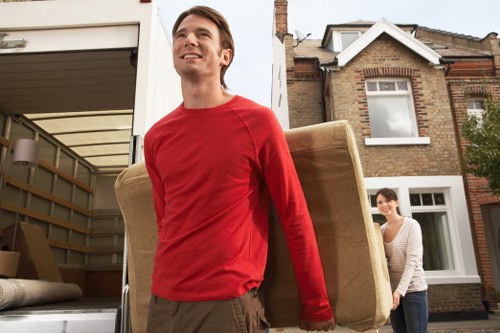 Professional moving company resolving a customer complaint