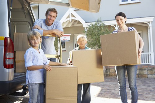Bank transfer and card payment options for a moving service
